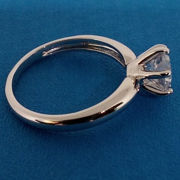 JTV Jewelry 925 Silver Solitaire Ring Size 5 Poshmark
